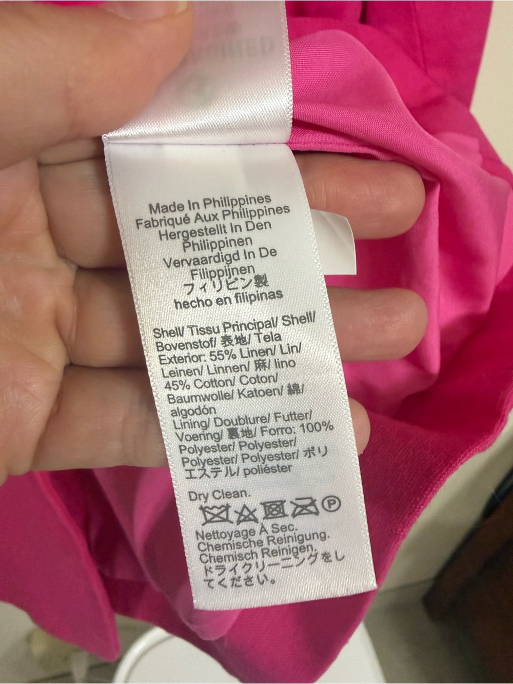 J. Crew Bright Pink Single-Button Linen Blend Blazer - Picture 4 of 4